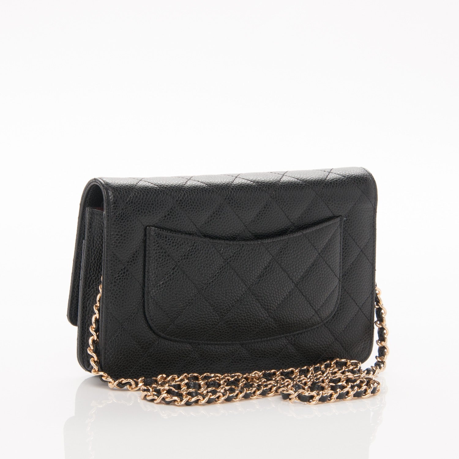 Chanel Caviar Quilted Wallet On Chain WOC Black 3 of 7