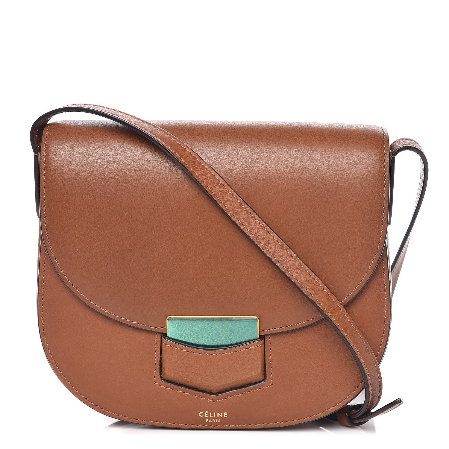 Celine Supersoft Calfskin Small Trotteur Caramel 1 of 12