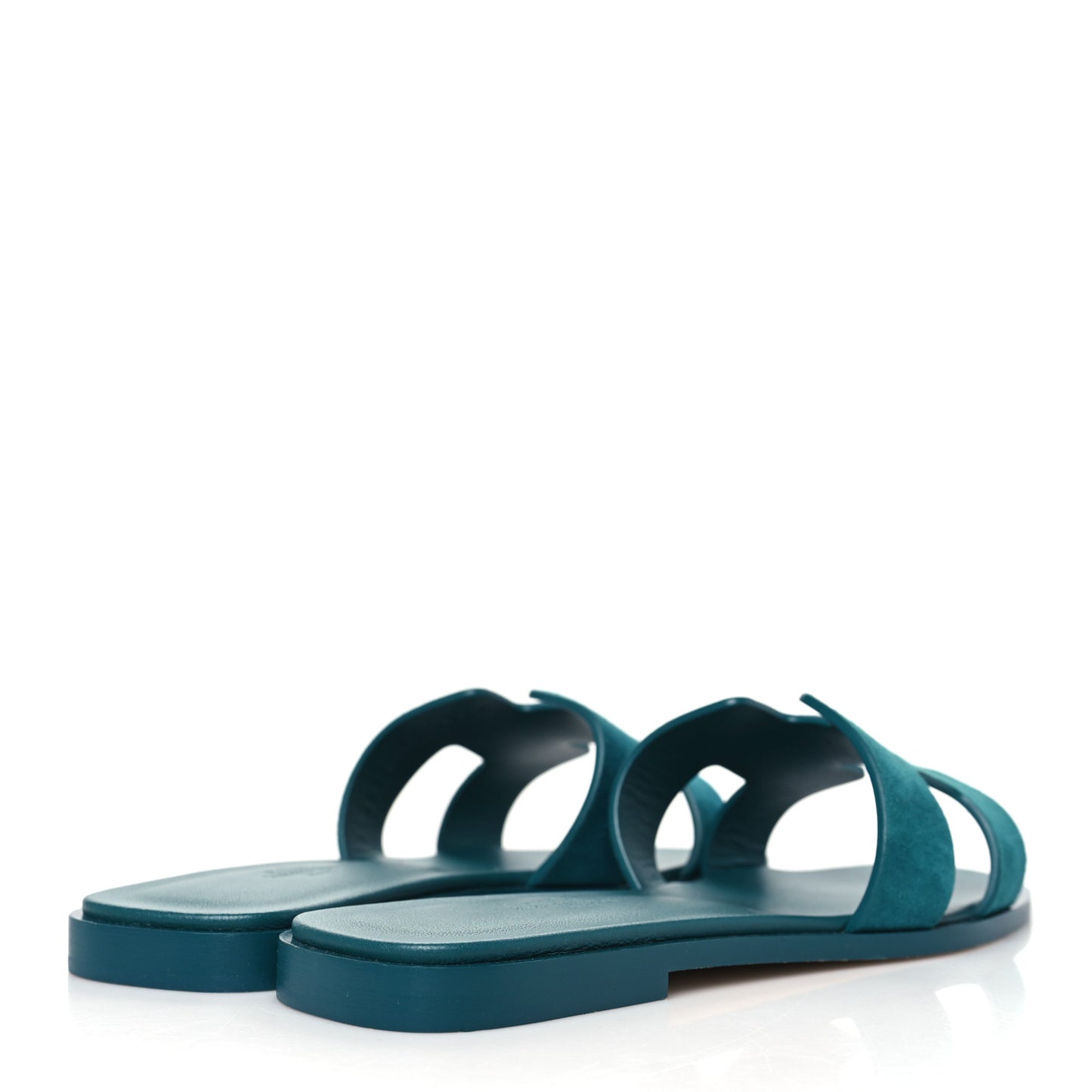Suede Goatskin Oran Sandals 37 Vert Oxford