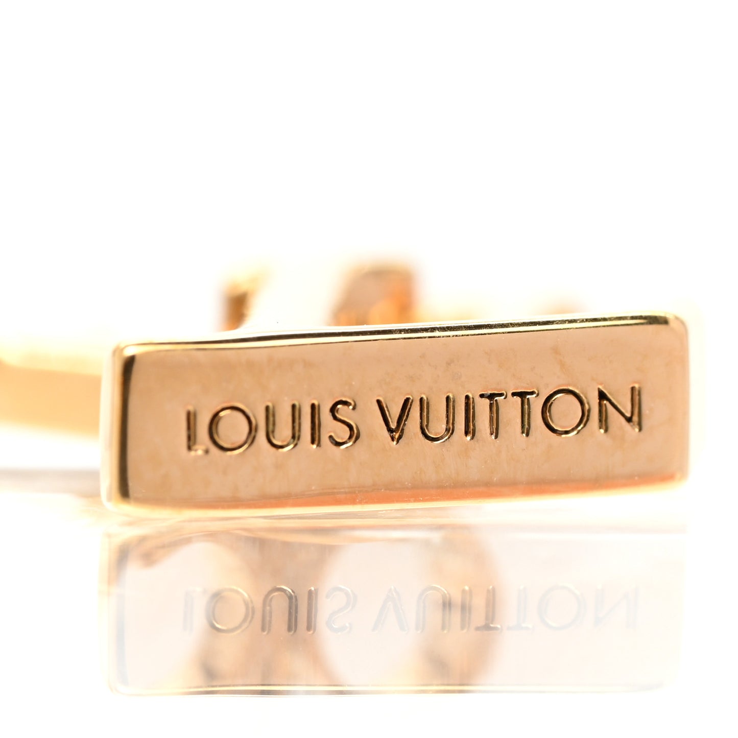 Metal LV Iconic Earrings Gold