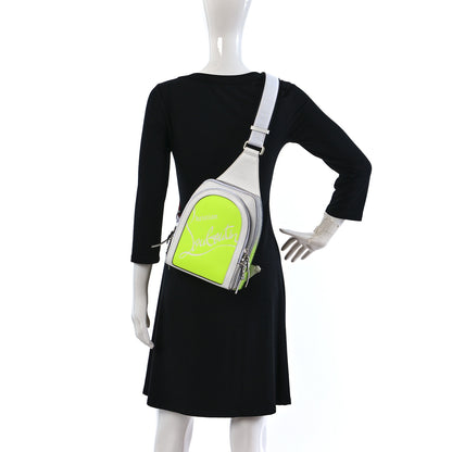 Christian Louboutin Calfskin Loubifunk Crossbody White Fluo 2 of 10