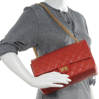 Chanel Aged Calfskin 2.55 Reissue 226 Flap Red 2 of 7