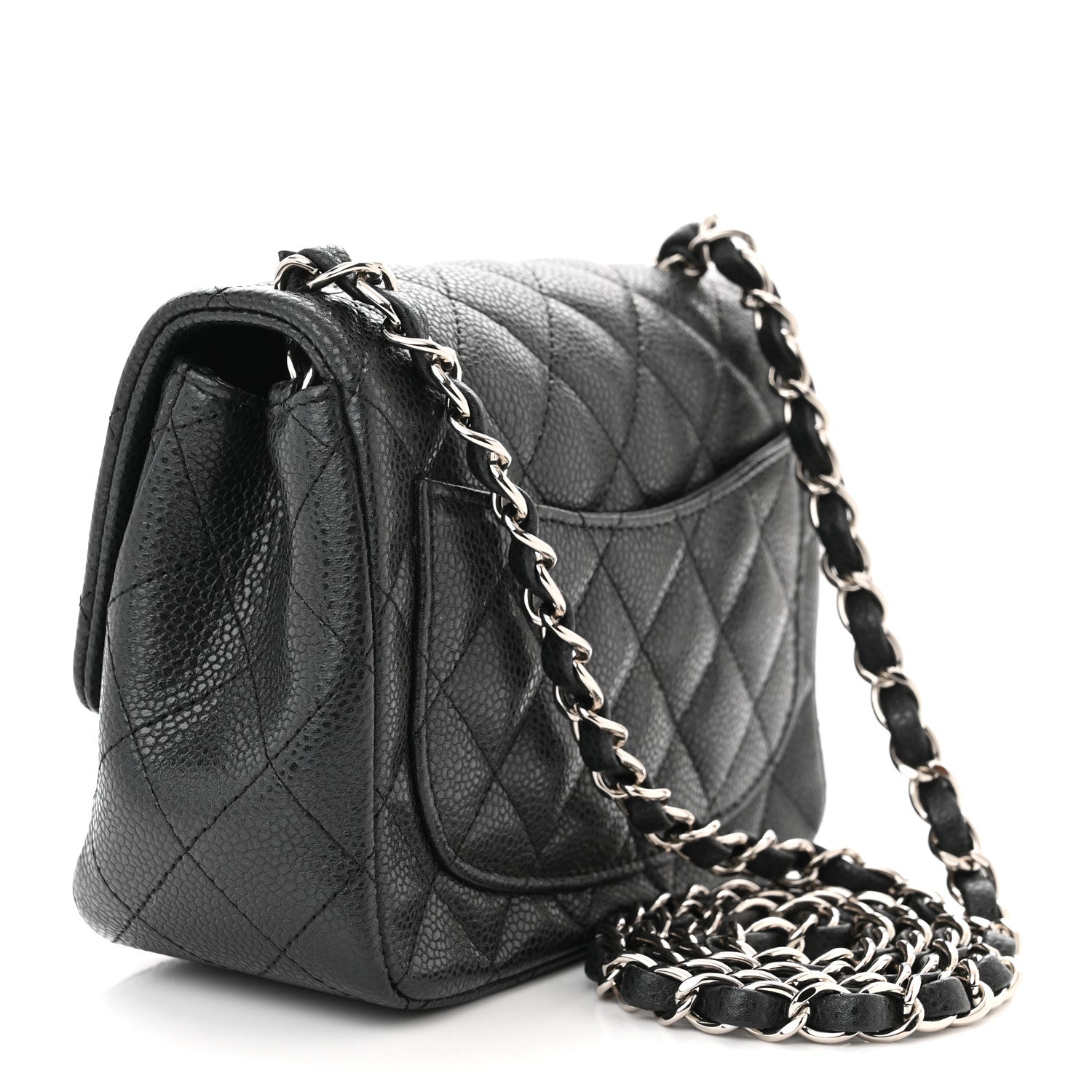 Chanel Caviar Quilted Mini Square Flap Black 3 of 10