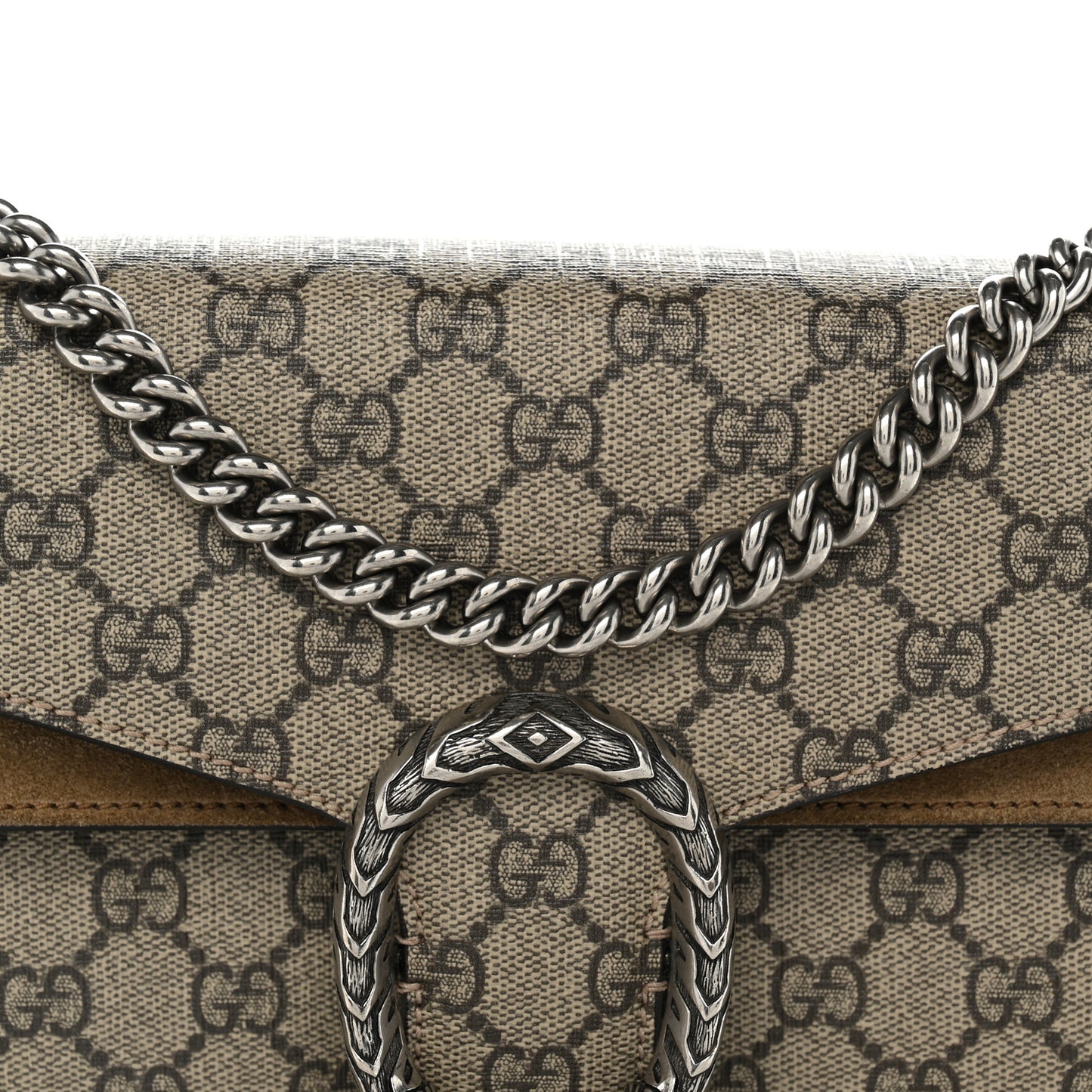 GG Supreme Monogram Small Dionysus Shoulder Bag Taupe