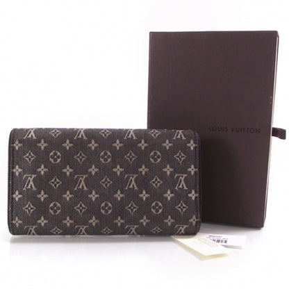 Louis Vuitton Monogram Mini Porte Tresor Intl Wallet Black 2 of 9