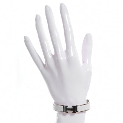 Hermes Enamel Narrow Clic Clac H Bracelet PM White 2 of 4