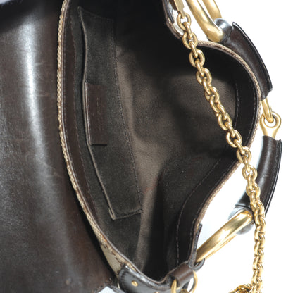 Gucci Monogram Horsebit Clutch Ebony 8 of 8