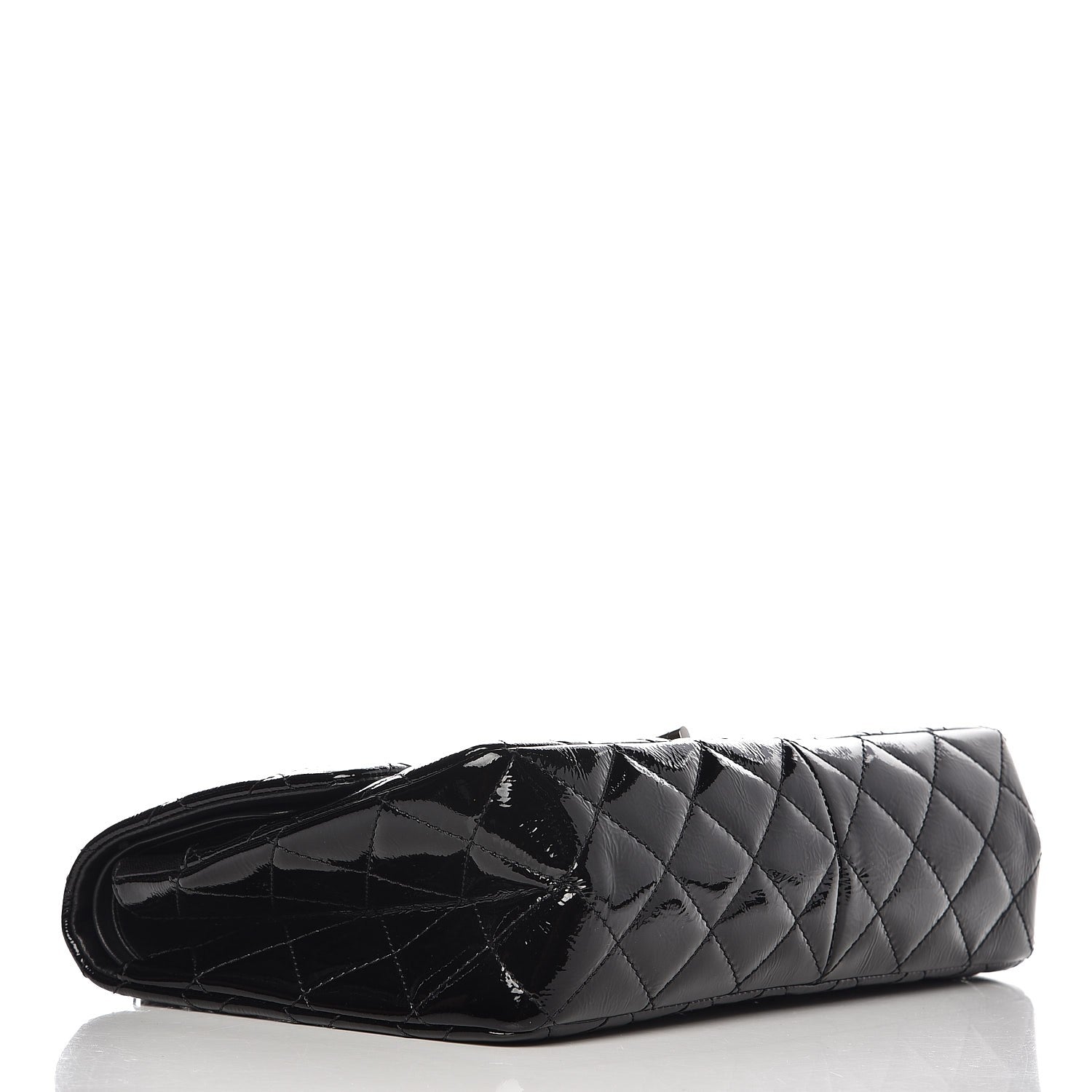 Chanel Distressed Patent Quilted 2.55 Reissue 227 Flap Black 5 of 13