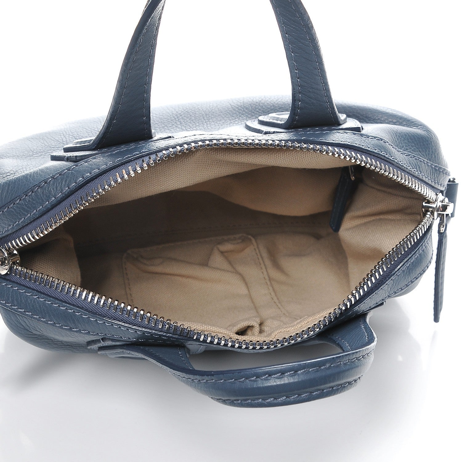 Givenchy Waxy Grained Calfskin Micro Nightingale Mineral Blue 5 of 8