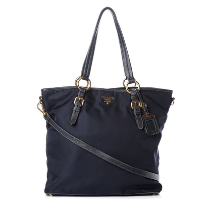 Prada Tessuto Nylon Vitello Daino Tote Baltico 1 of 16