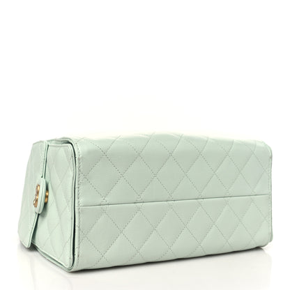 Chanel Caviar Quilted Small Chanel 25 Handbag Light Green 4 of 10