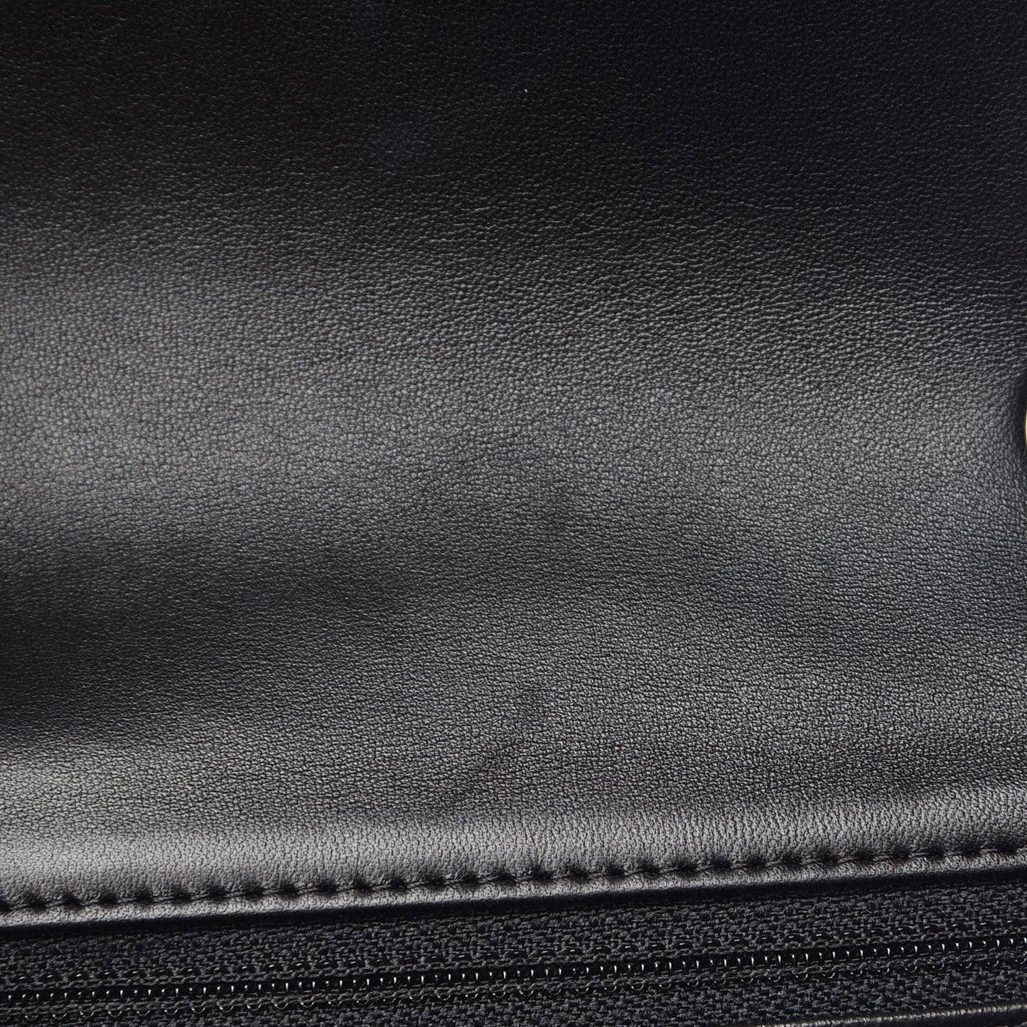Lambskin Quilted Mini Square Flap Black