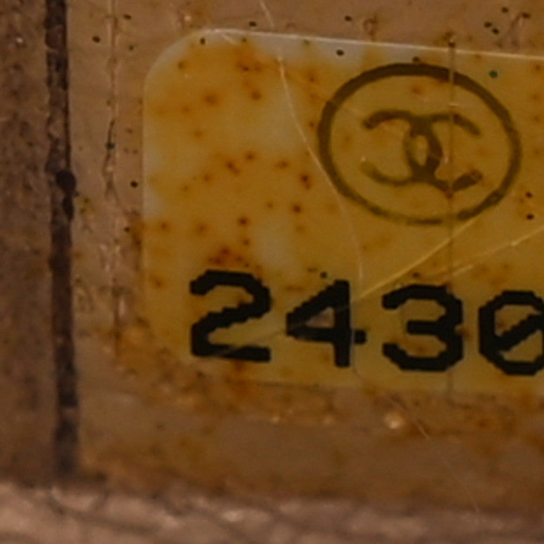 Caviar Quilted Jumbo Double Flap Beige