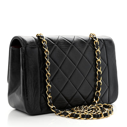 Chanel Lambskin Quilted Small Single Flap Black 3 of 12