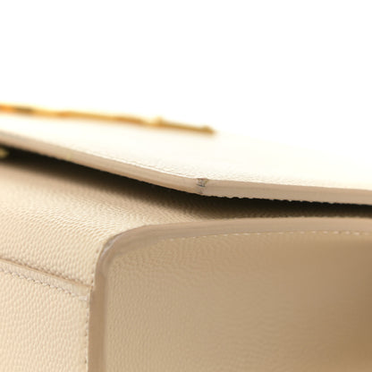 Saint Laurent Grain De Poudre Medium Monogram Kate Satchel Nude Powder 8 of 13