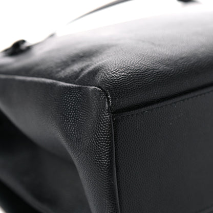 Saint Laurent Grain De Poudre Medium West Hollywood Monogram Fold-Over Black 11 of 16