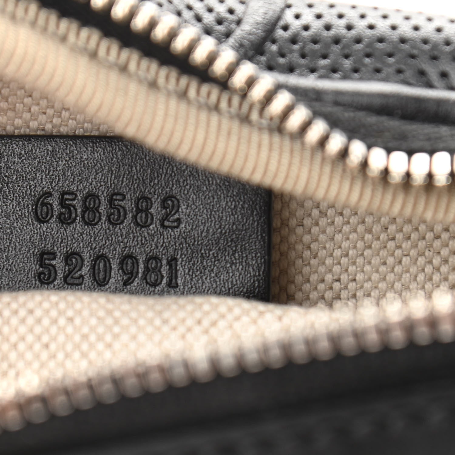 Gucci Calfskin GG Tennis Embossed Belt Bag Black 7 of 11