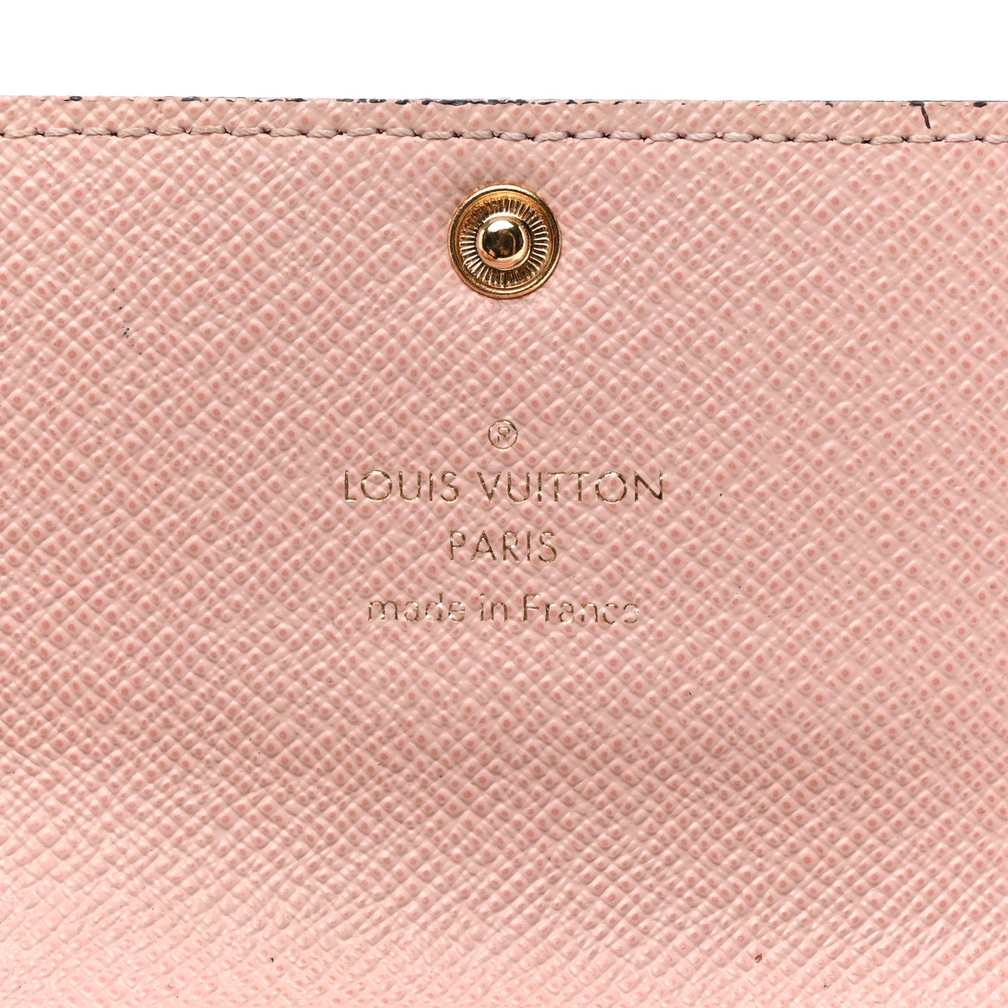 Damier Ebene Multicles 6 Key Holder Rose Ballerine