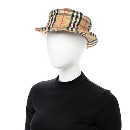 Burberry Technical Cotton Vintage Check Hat Archive Beige 2 of 8