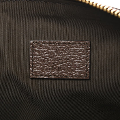 Gucci GG Supreme Monogram Textured Calfskin Web Large Ophidia Cosmetic Case Beige Ebony New Acero 6 of 8