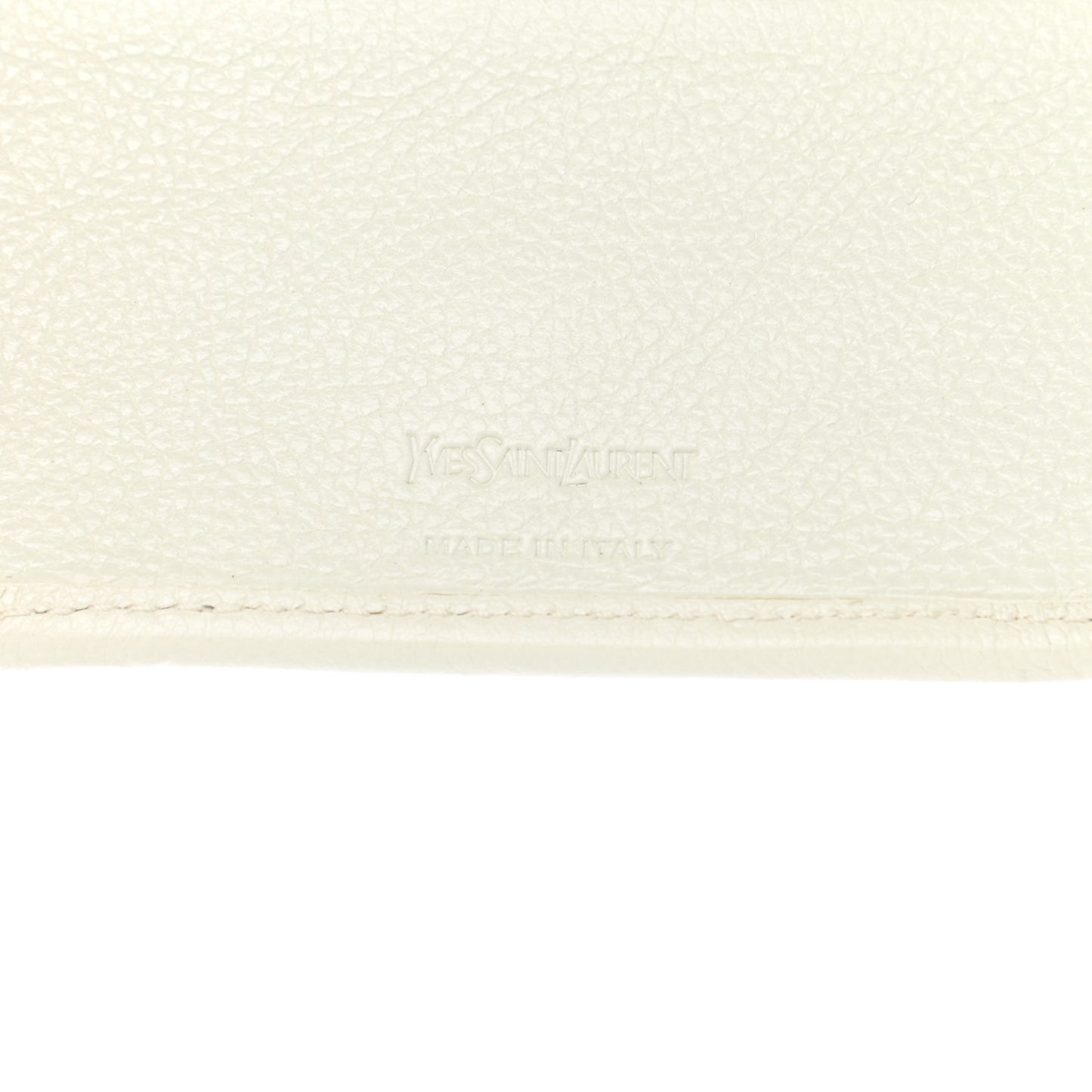 Calfskin Belle de Jour Zip Around French Wallet White