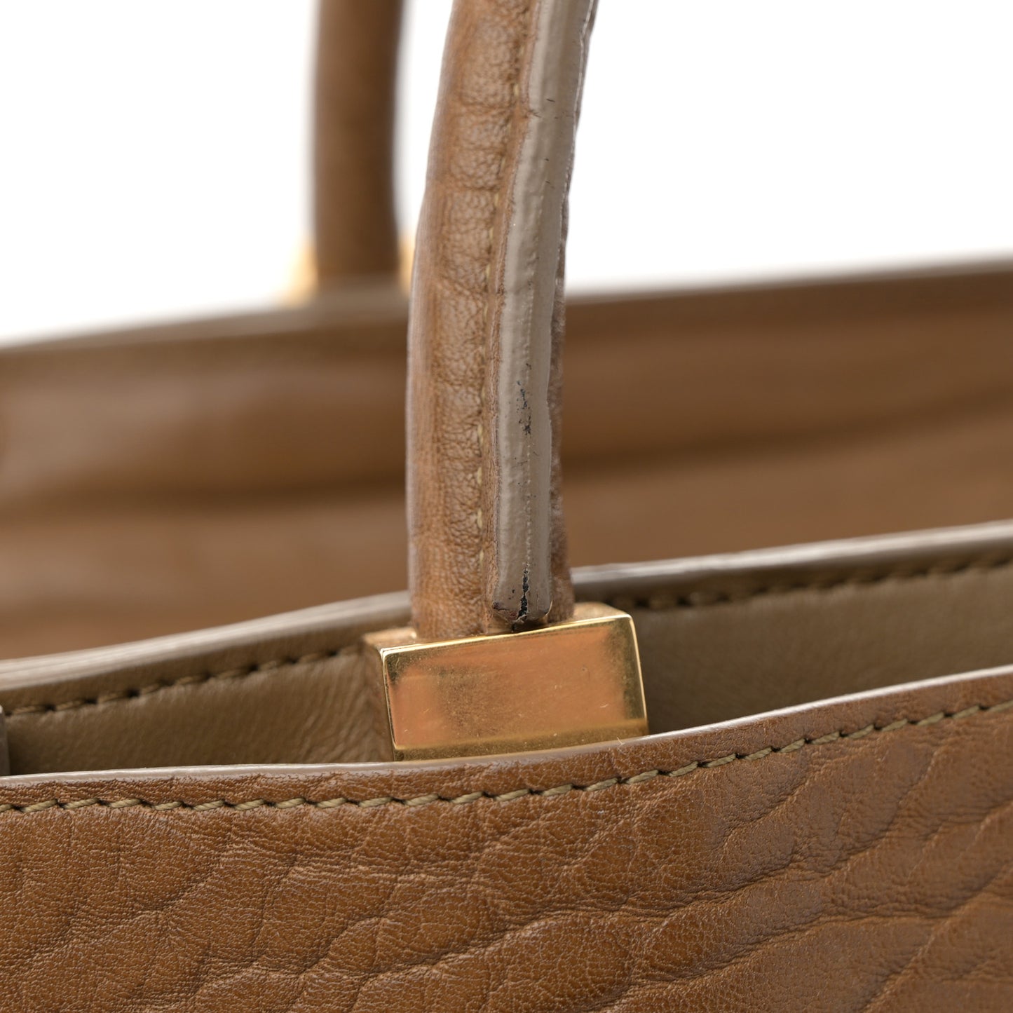 Pebbled Calfskin Dree Shoulder Bag Nut