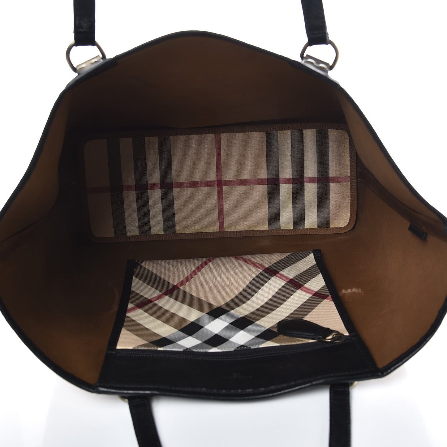 Supernova Check Tote Black