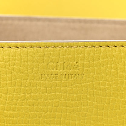 Chloe Grained Calfskin Lambskin Mini Bi-Color Drew Shoulder Bag Yellow Beige 6 of 12