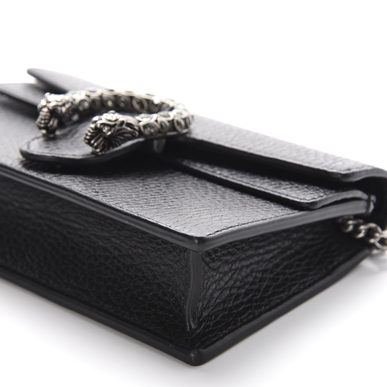 Gucci Calfskin Super Mini Dionysus Shoulder Bag Black 7 of 10