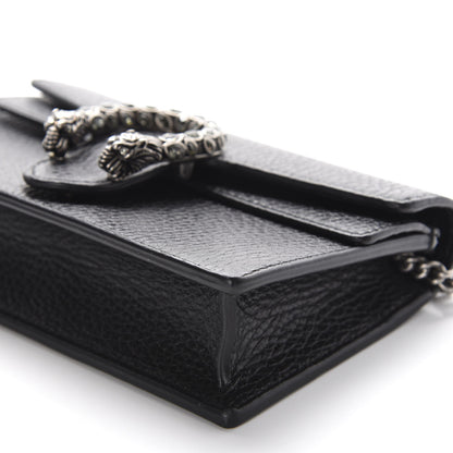 Gucci Calfskin Super Mini Dionysus Shoulder Bag Black 7 of 10