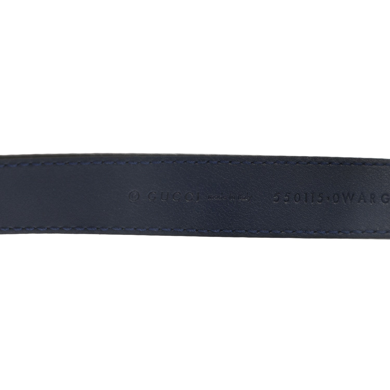 Gucci Calfskin Sylvie Stripe Torchon Double G 20mm Belt 85 34 Maritime Hibiscus Red Mystic White 3 of 6