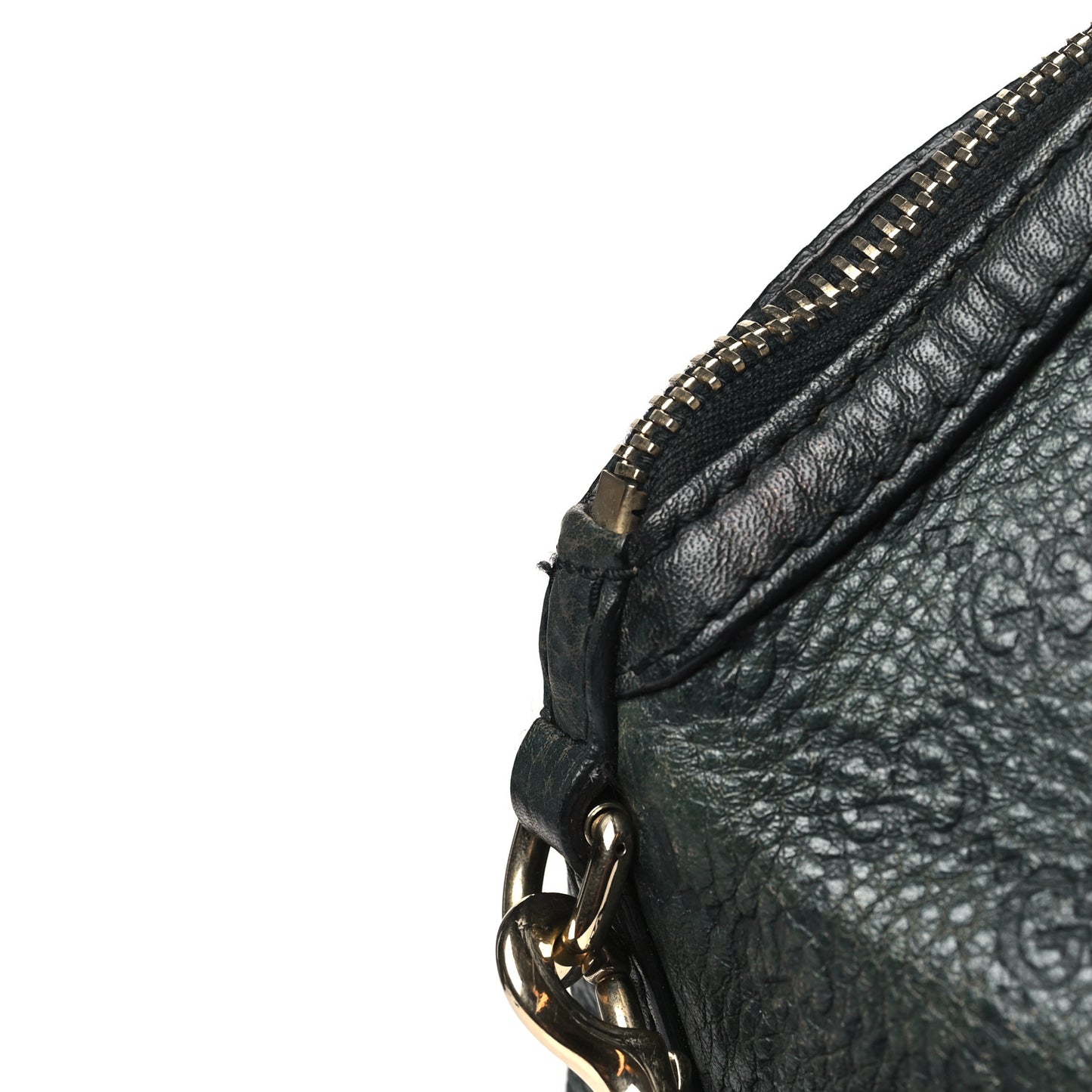 Guccissima Medium Cathrine Dome Satchel Black