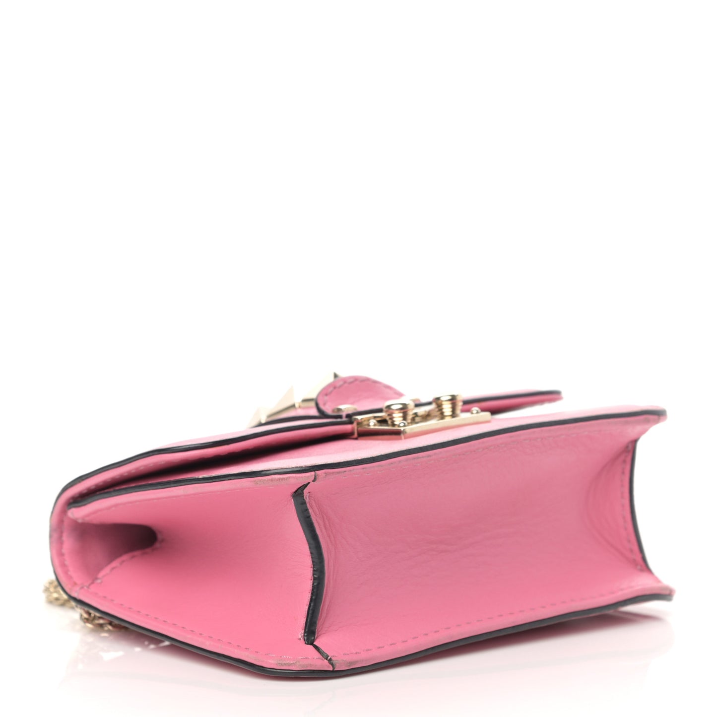Vitello Mini Glam Lock Rockstud Flap Ninphea