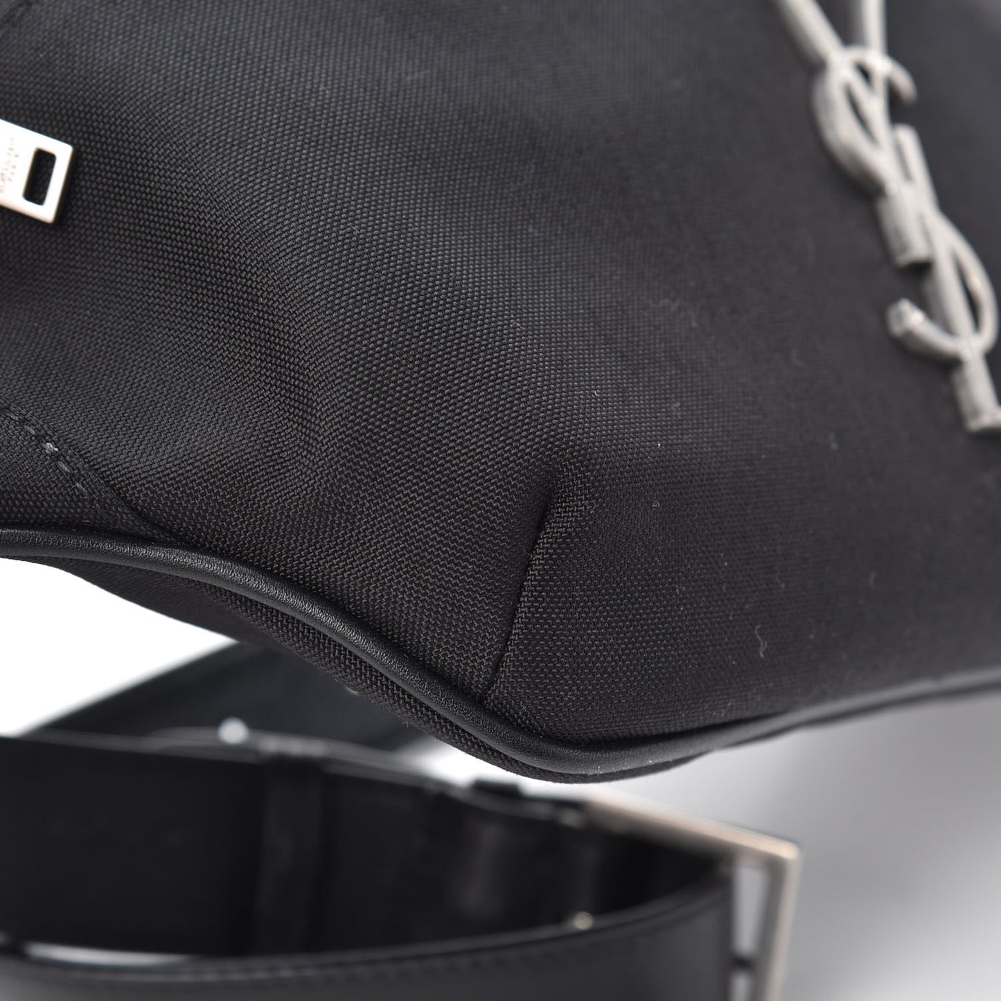 Canvas Monogram Belt Bag Black