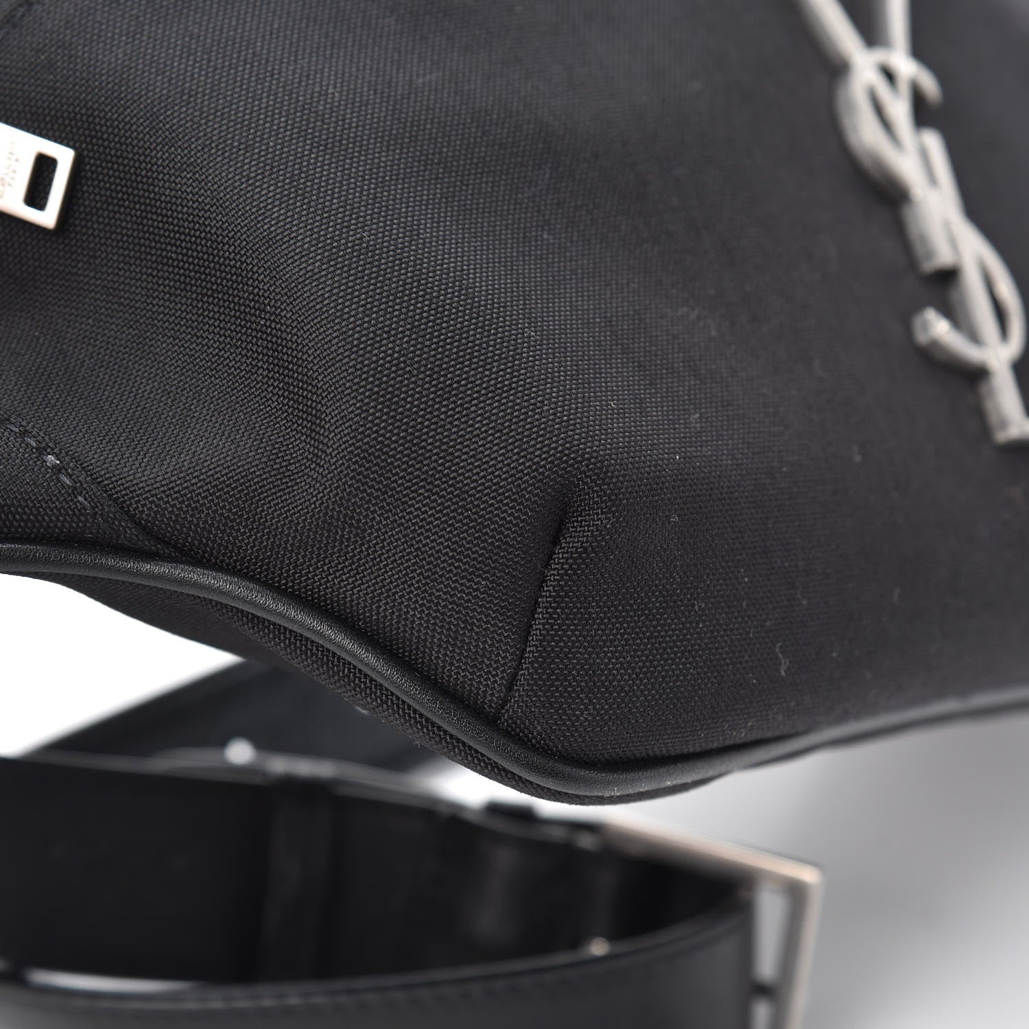 Saint Laurent Canvas Monogram Belt Bag Black 8 of 9
