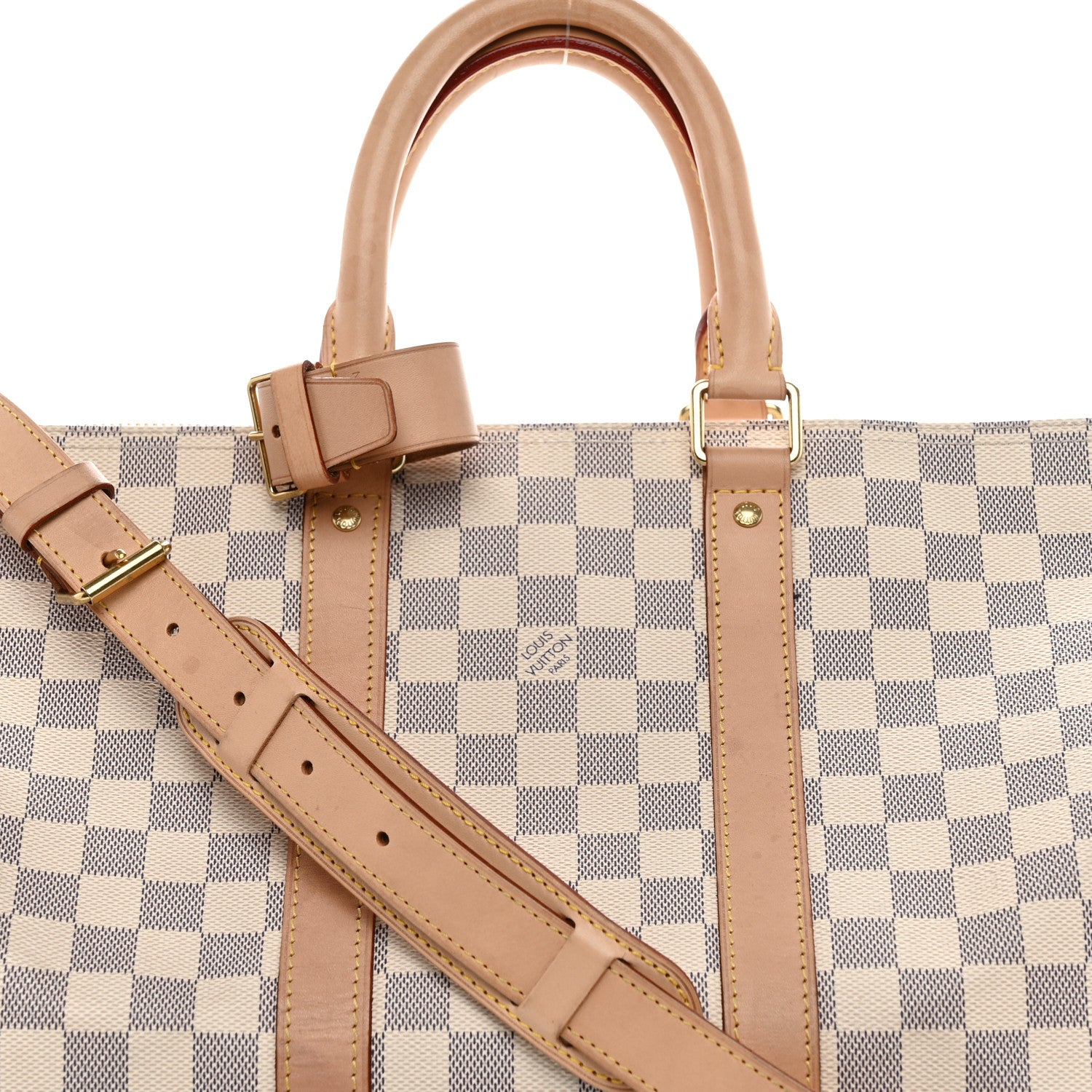 Louis Vuitton Damier Azur Keepall Bandouliere 45 7 of 11