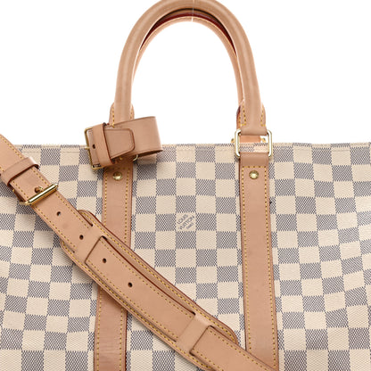 Louis Vuitton Damier Azur Keepall Bandouliere 45 7 of 11