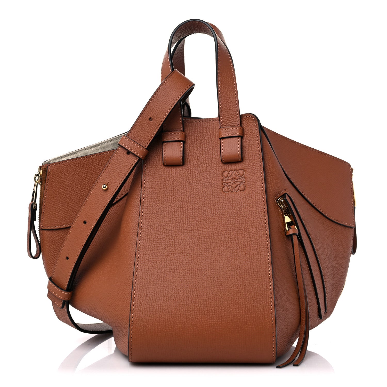 Loewe Calfskin Small Hammock Shoulder Bag Tan 1 of 9