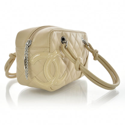 Chanel Calfskin Quilted Small Cambon Bowler Beige 6 of 12