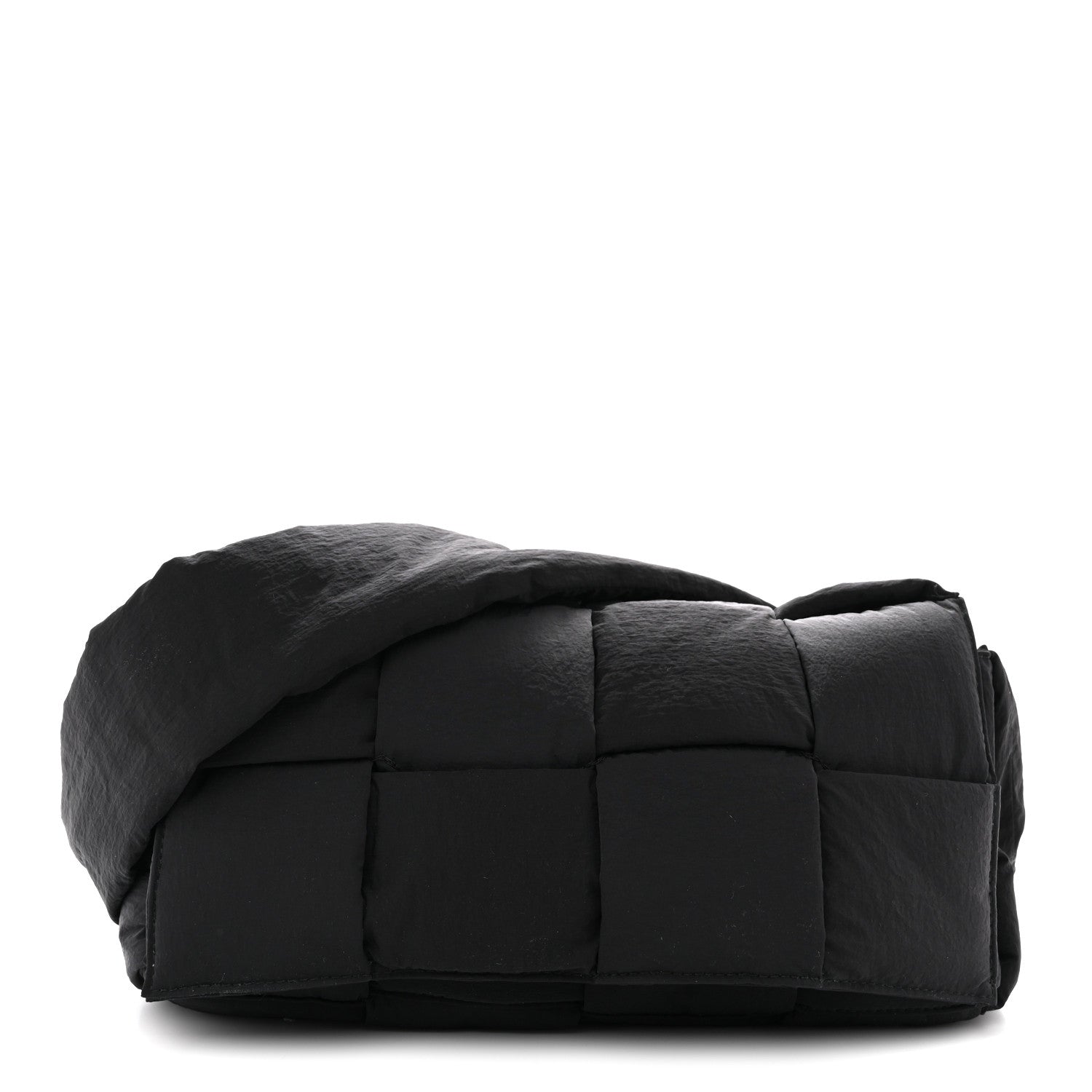 Bottega Veneta Nylon Intrecciato Padded Tech Cassette Bag Black 1 of 11