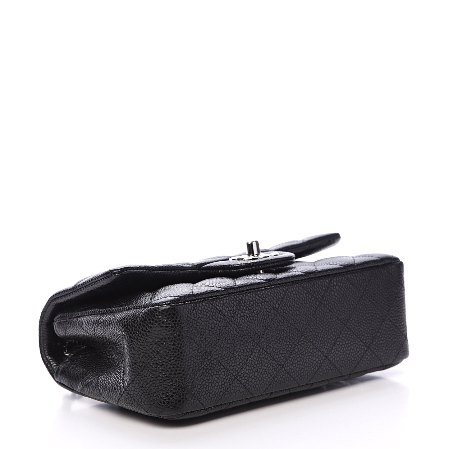 Caviar Quilted Mini Rectangular Flap Black