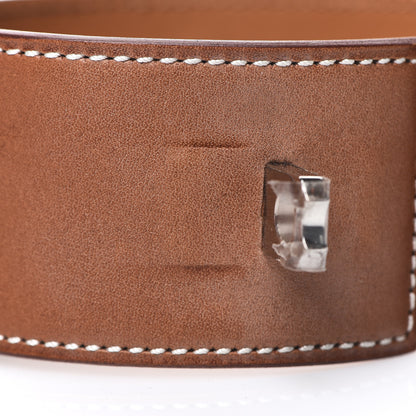 Hermes Barenia Collier De Chien CDC Bracelet L Fauve 8 of 9