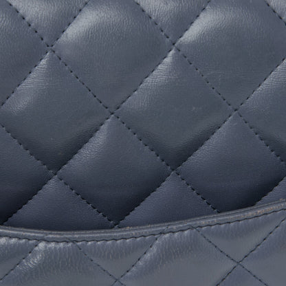 Chanel Lambskin Quilted Jumbo Double Flap Purple 12 of 13