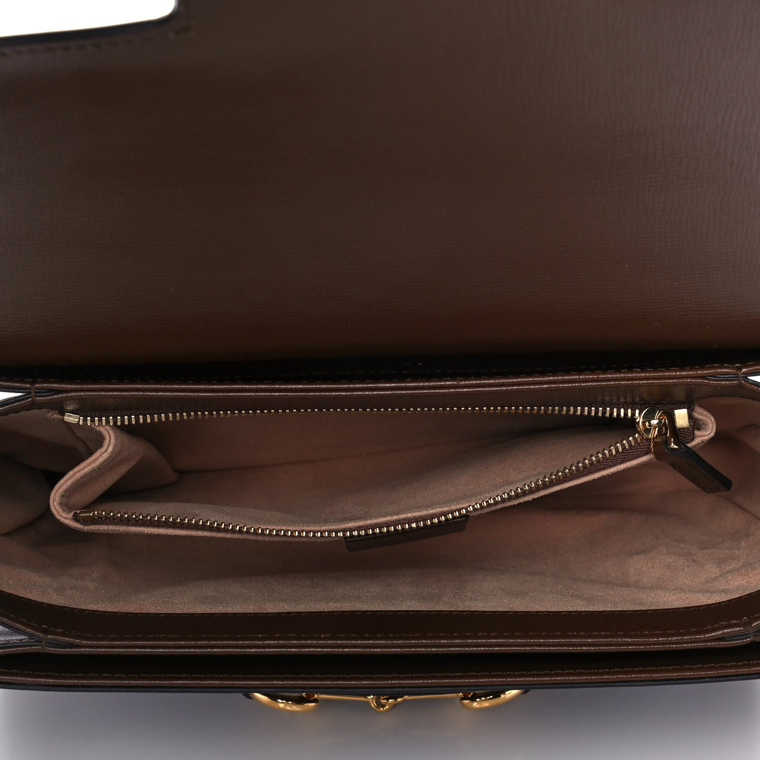 Gucci Azalea Calfskin Horsebit 1955 Shoulder Bag Brown Sugar 5 of 12