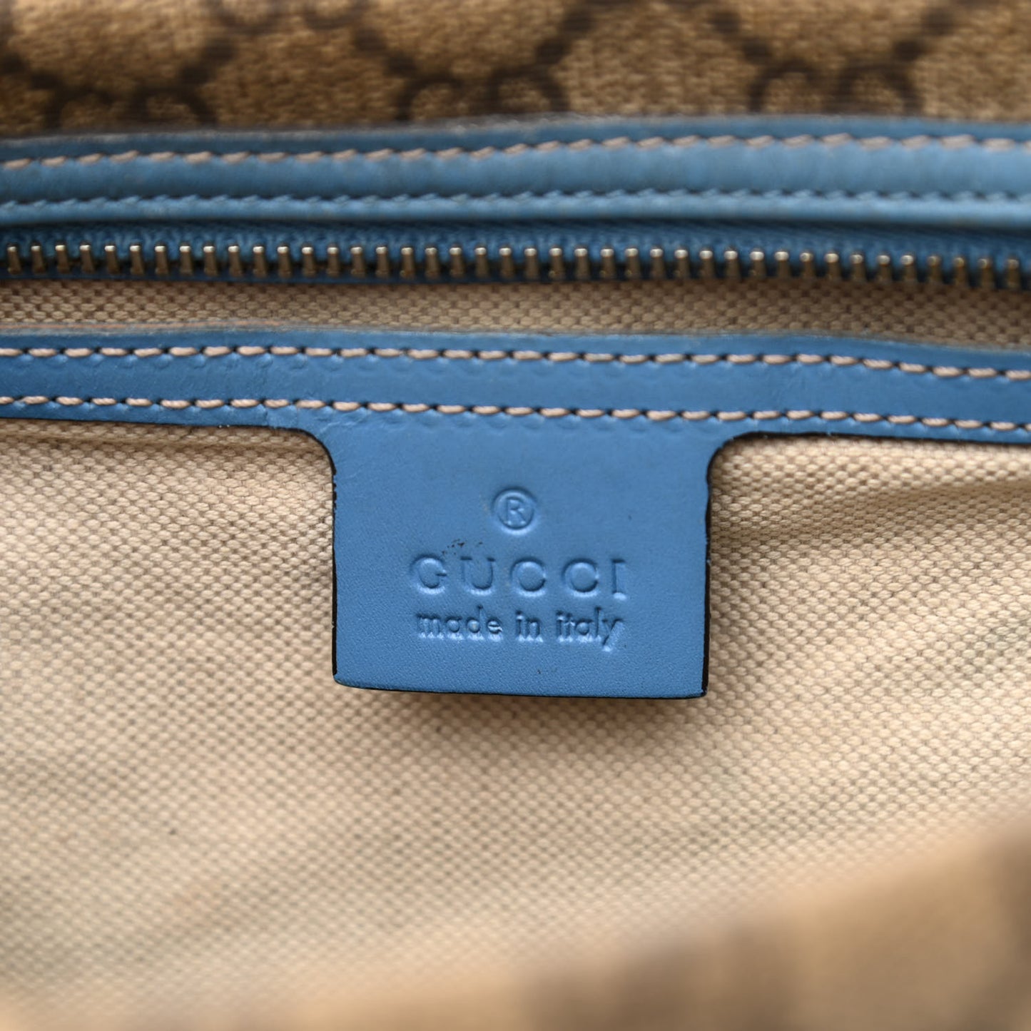 GG Plus Monogram Medium Joy Boston Blue