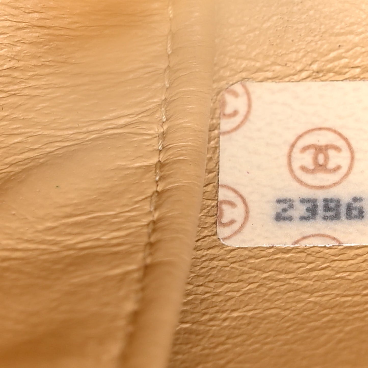 Lambskin Quilted Flap Shoulder Bag Beige