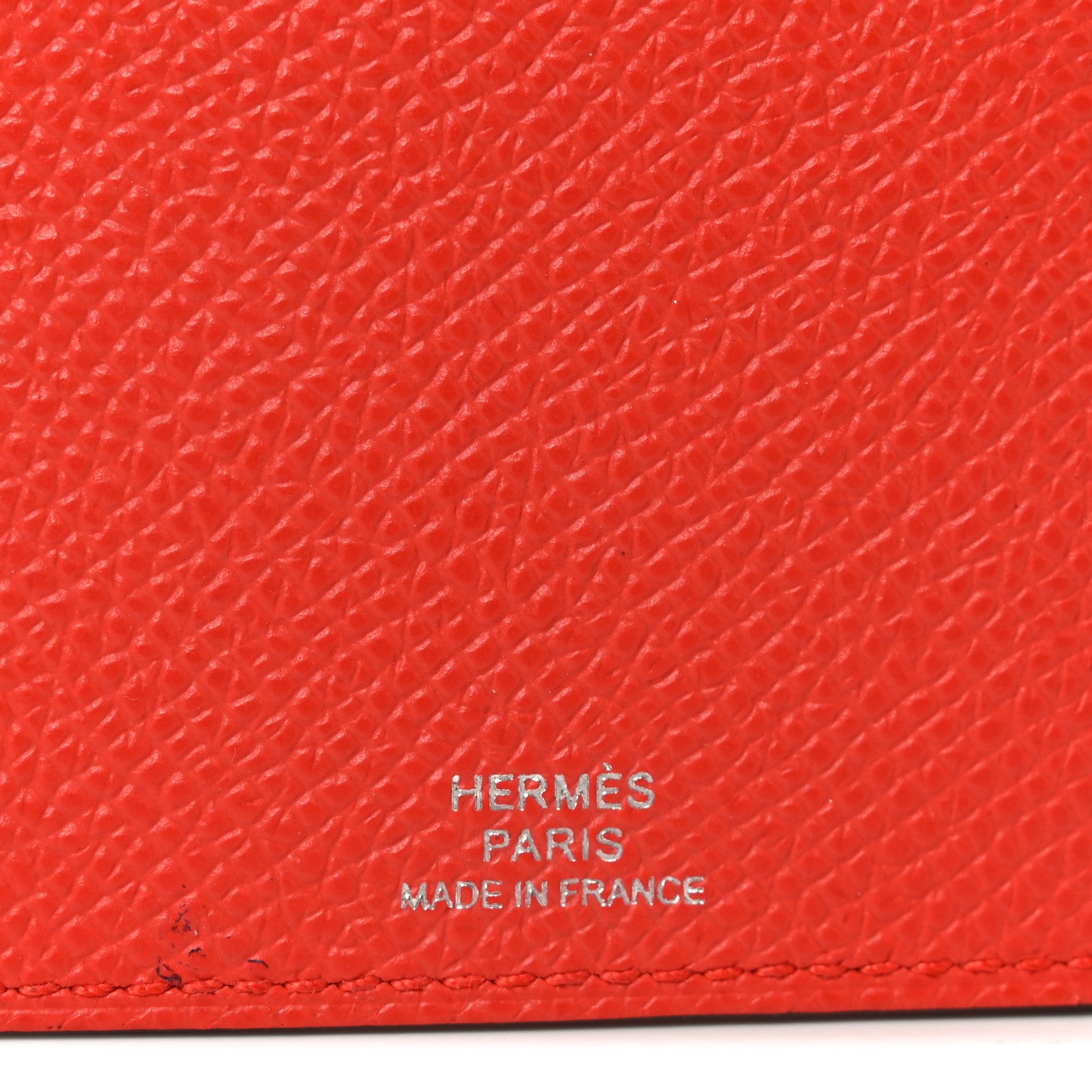 Hermes Epsom Doado Card Holder Capucine Gold 6 of 8