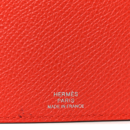Hermes Epsom Doado Card Holder Capucine Gold 6 of 8