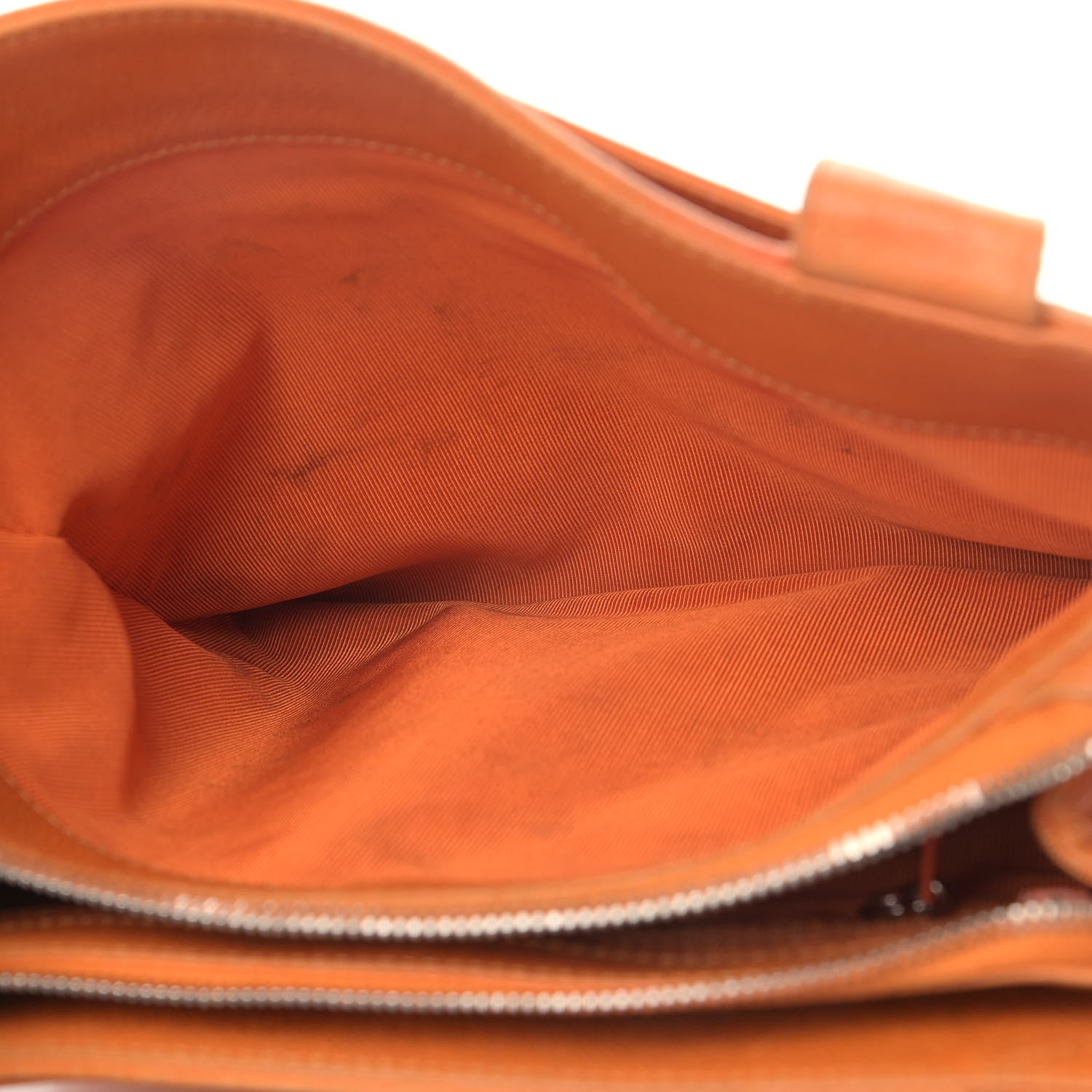 Chanel Caviar Embroidered Logo Shoulder Bag Orange 5 of 15
