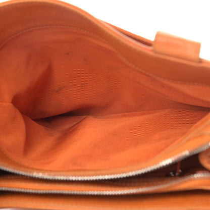 Chanel Caviar Embroidered Logo Shoulder Bag Orange 5 of 15